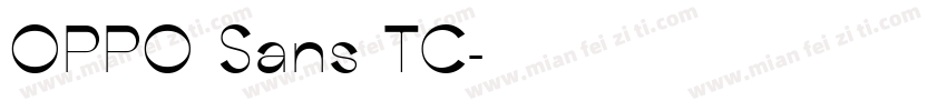 OPPO Sans TC字体转换